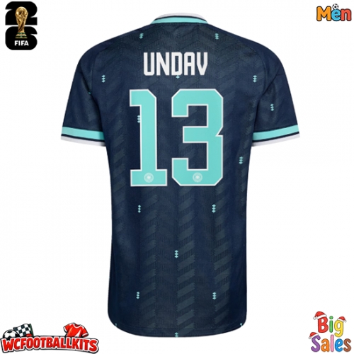 Germany Deniz Undav #13 Replica Away Stadium Shirt World Cup 2026 Short Sleeve